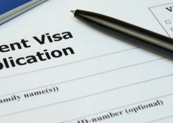 Image of student visa application