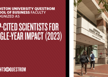 19 Boston University Questrom School of Business Faculty Recognized As Top-Cited Scientists for Single-Year Impact (2023) 