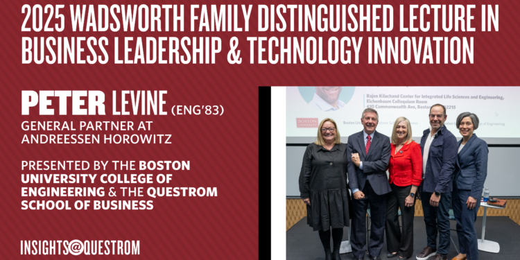 2025 Wadsworth Family Distinguished Lecture in Business Leadership & Technology Innovation – Peter Levine 