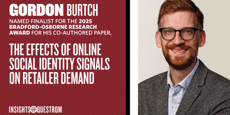 Gordon Burtch Named Finalist for the 2025 Bradford-Osborne Research Award