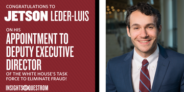 Jetson Leder-Luis Named Deputy Executive Director of White House Task Force to Eliminate Fraud