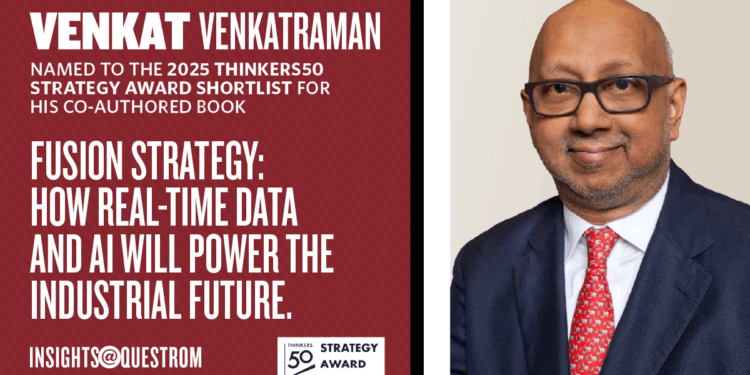 Venkat Venkatraman Named to the 2025 Thinkers50 Strategy Award Shortlist