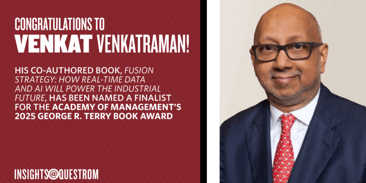 Venkat Venkatraman’s Book Named Finalist for 2025 AOM George R. Terry Book Award
