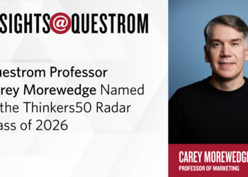Carey Morewedge Named to the Thinkers50 Radar Class of 2026