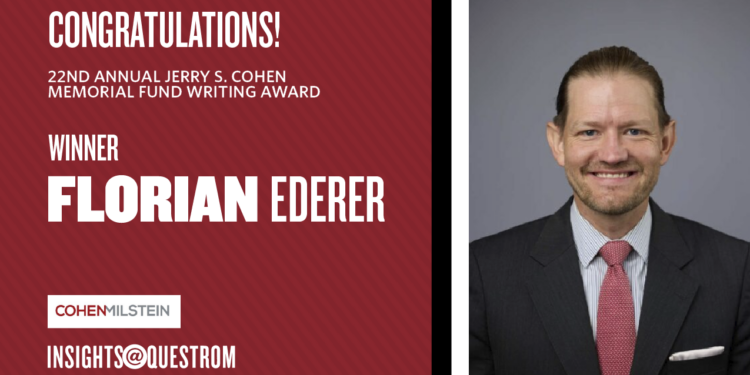 2023 Winners of Jerry S. Cohen Award for Antitrust Scholarship Announced 