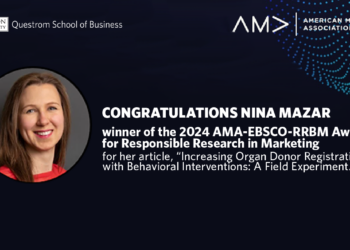 Nina Mazar’s Award-Winning Research on Organ Donor Registrations