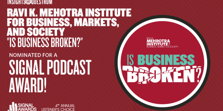 “Is Business Broken?” nominated for a Signal Podcast Award! 